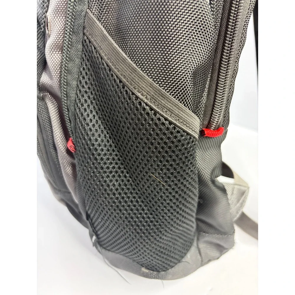 SwissGear Laptop Backpack Black Gray Padded Travel School Bag